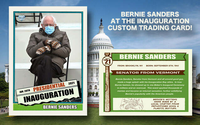 Bernie Sanders - Inauguration - Custom Trading Card