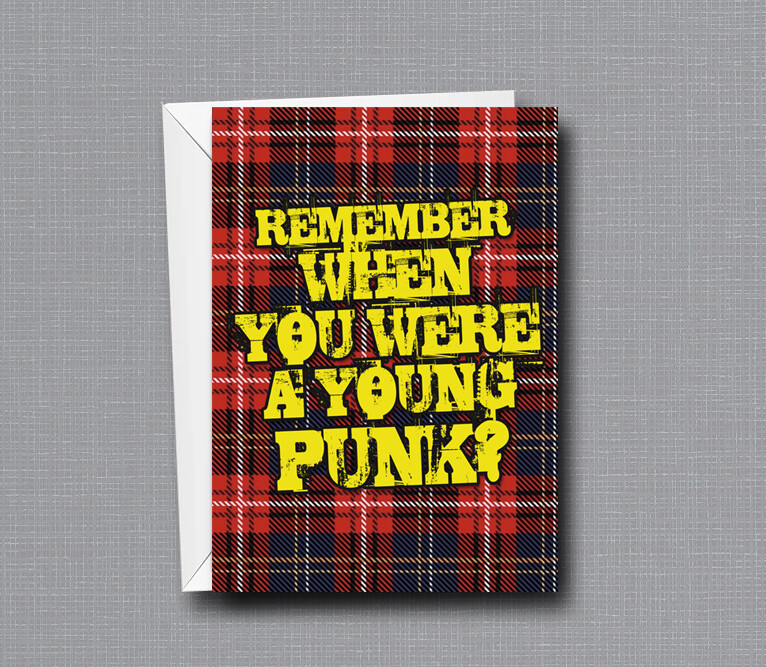 Not A Young Punk Anymore - Birthday Card