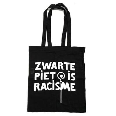 Tote bag: Zwarte Piet is Racisme / Stop Blackface