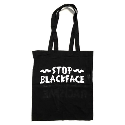 Tote bag: Zwarte Piet is Racisme / Stop Blackface