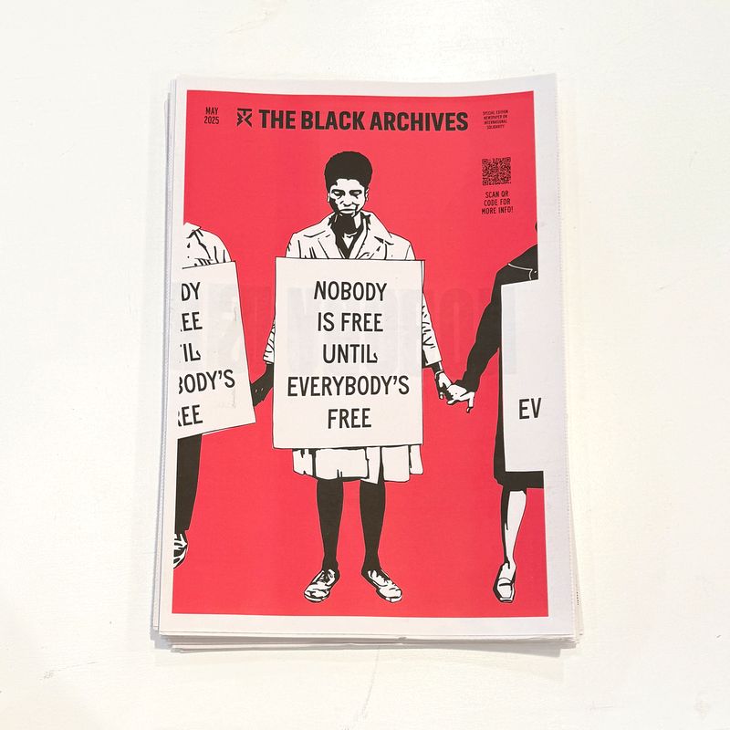 Newspaper &#39;Nobody Is Free Until Everybody is Free&#39; (NL/EN)