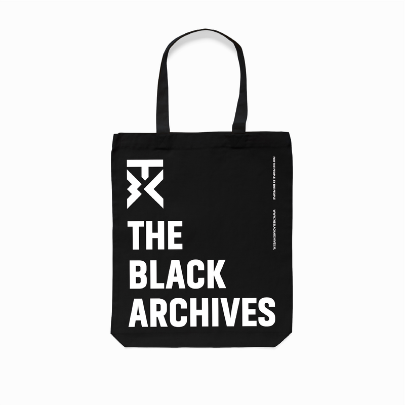 Tote bag: The Black Archives - white logo