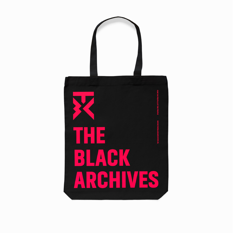 Tote bag: The Black Archives - red logo