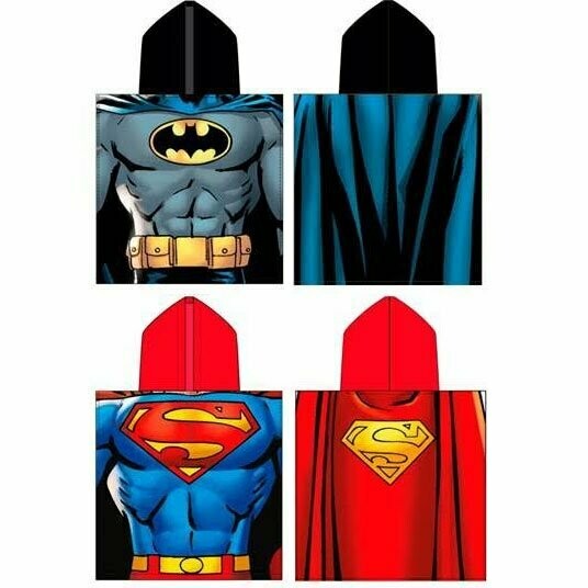 Batman/ superman poncho towel, Variation: Batman