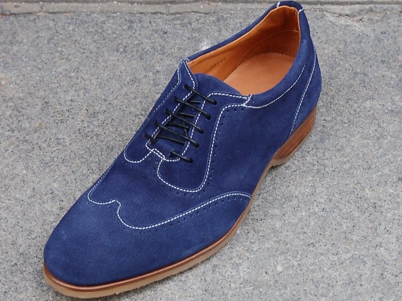 Sneaker Veau Velours Bleu Sneaker Veau Velours Bleu