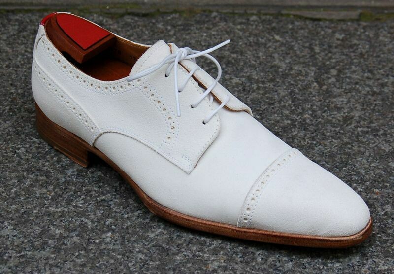 Derby Veau-Velours Blanc Derby Veau-Velours Blanc