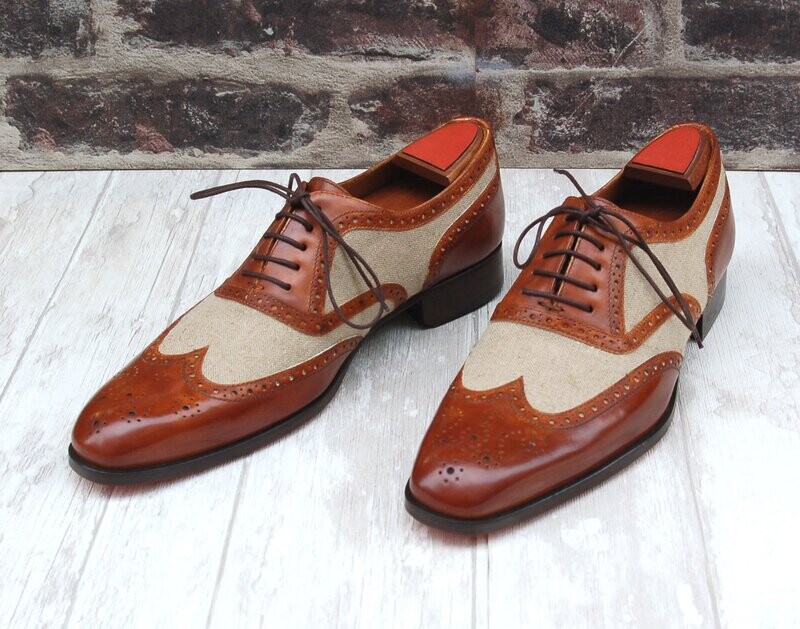 Richelieu "Niven III" Toile et Cuir