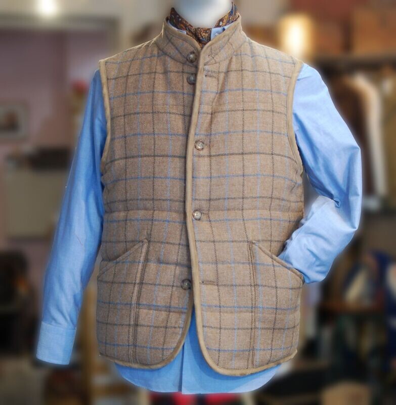Gilet matelassé Shetland Tweed