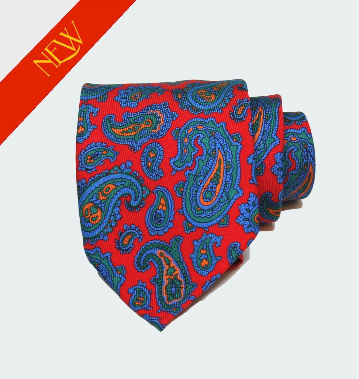 Cravate Paisley Madder 40Oz
