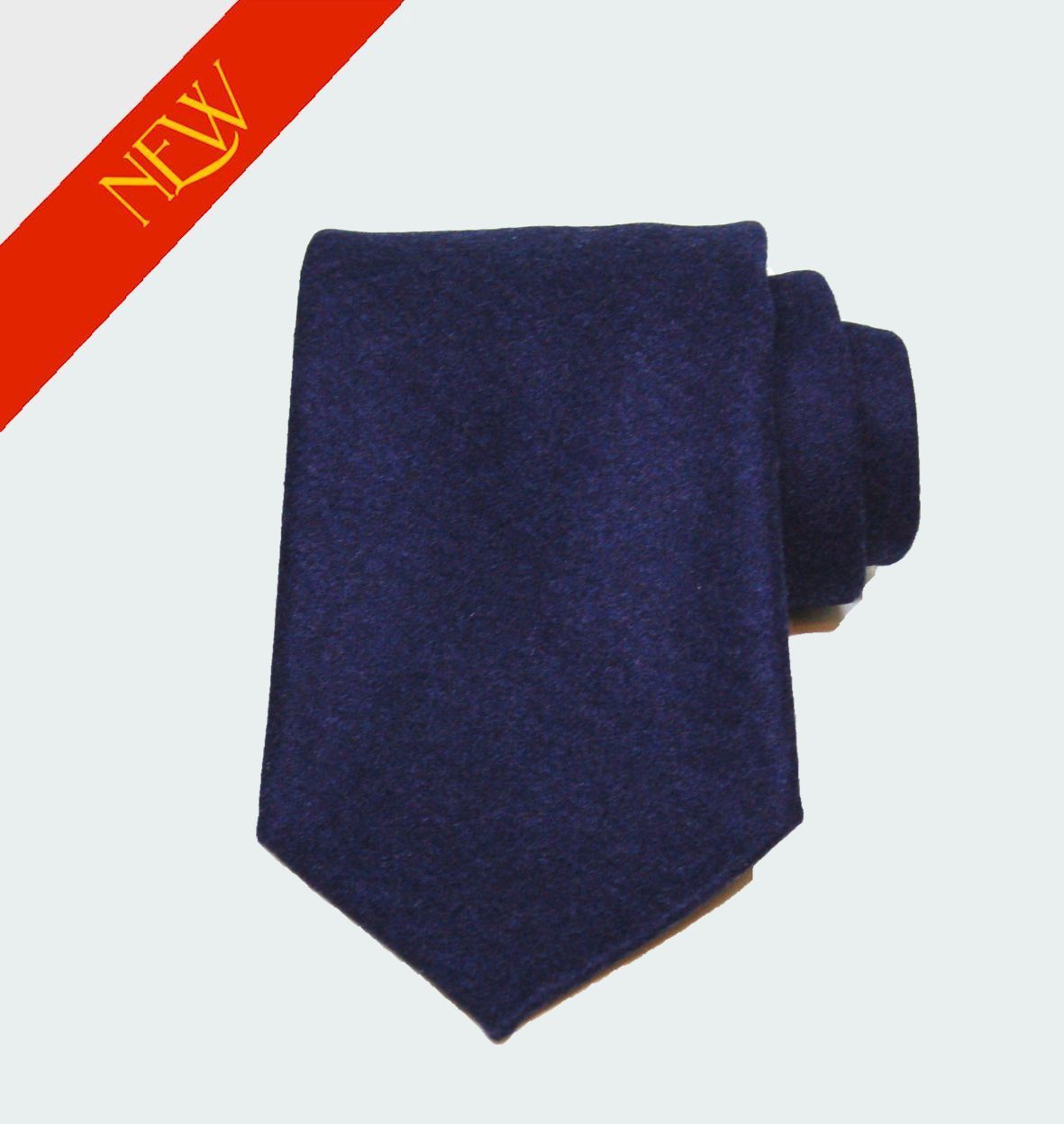 Cravate Flanelle Bleu