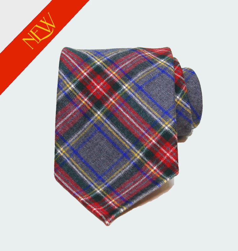 Cravate Laine Tartan