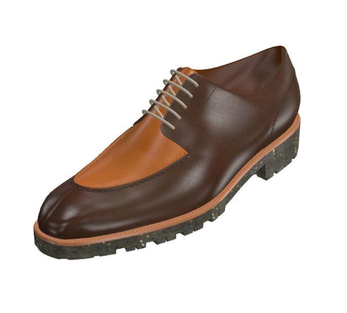 Derby "Chasse" bordeaux & chestnut