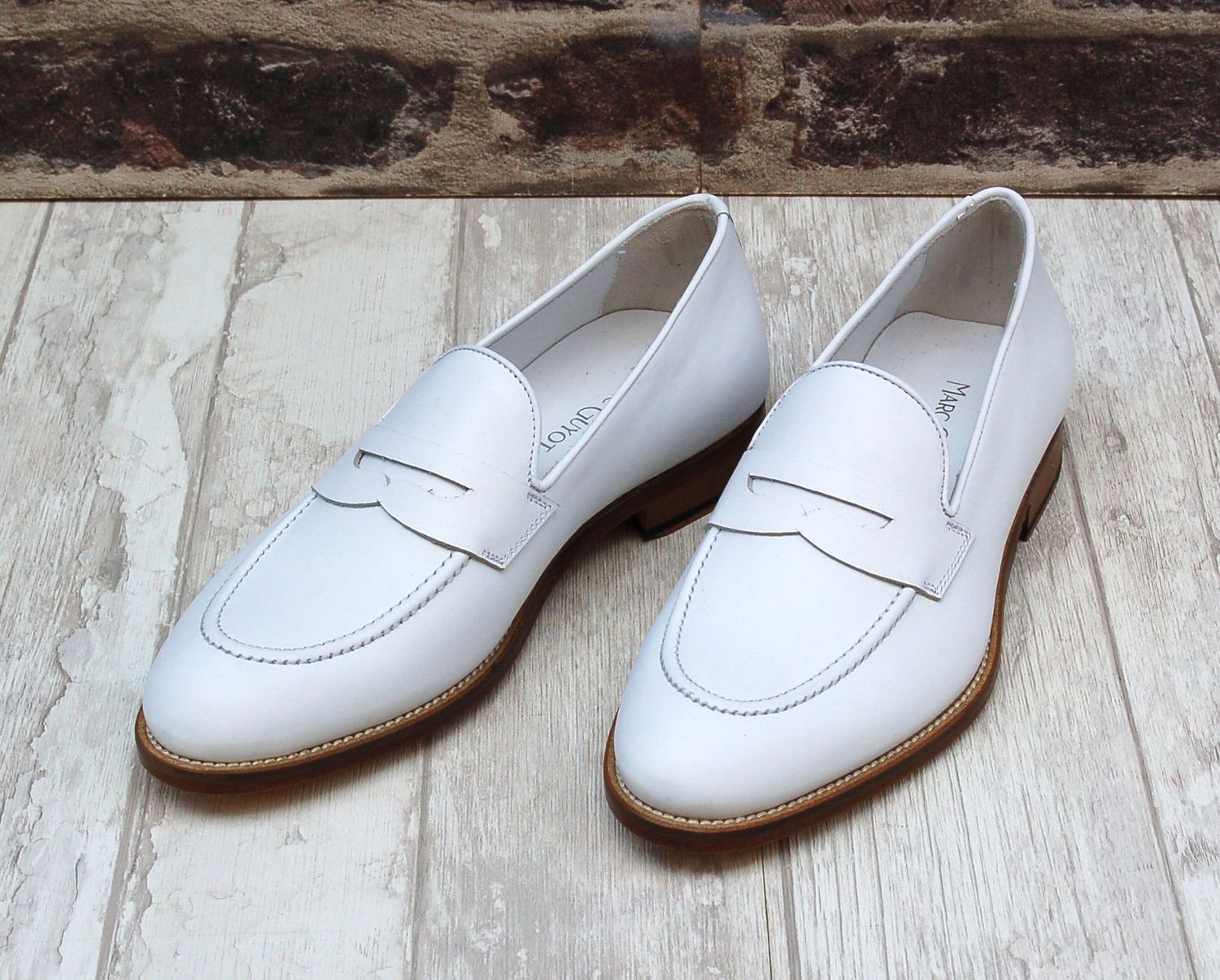Penny Loafer aniline calf blanc