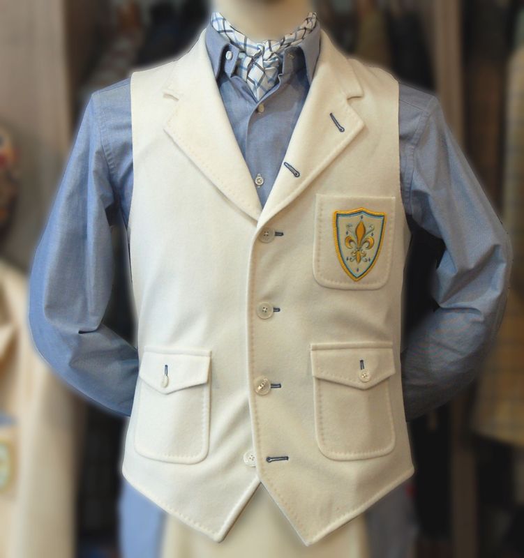 Gilet "Montauk" Feutre  Ivoire