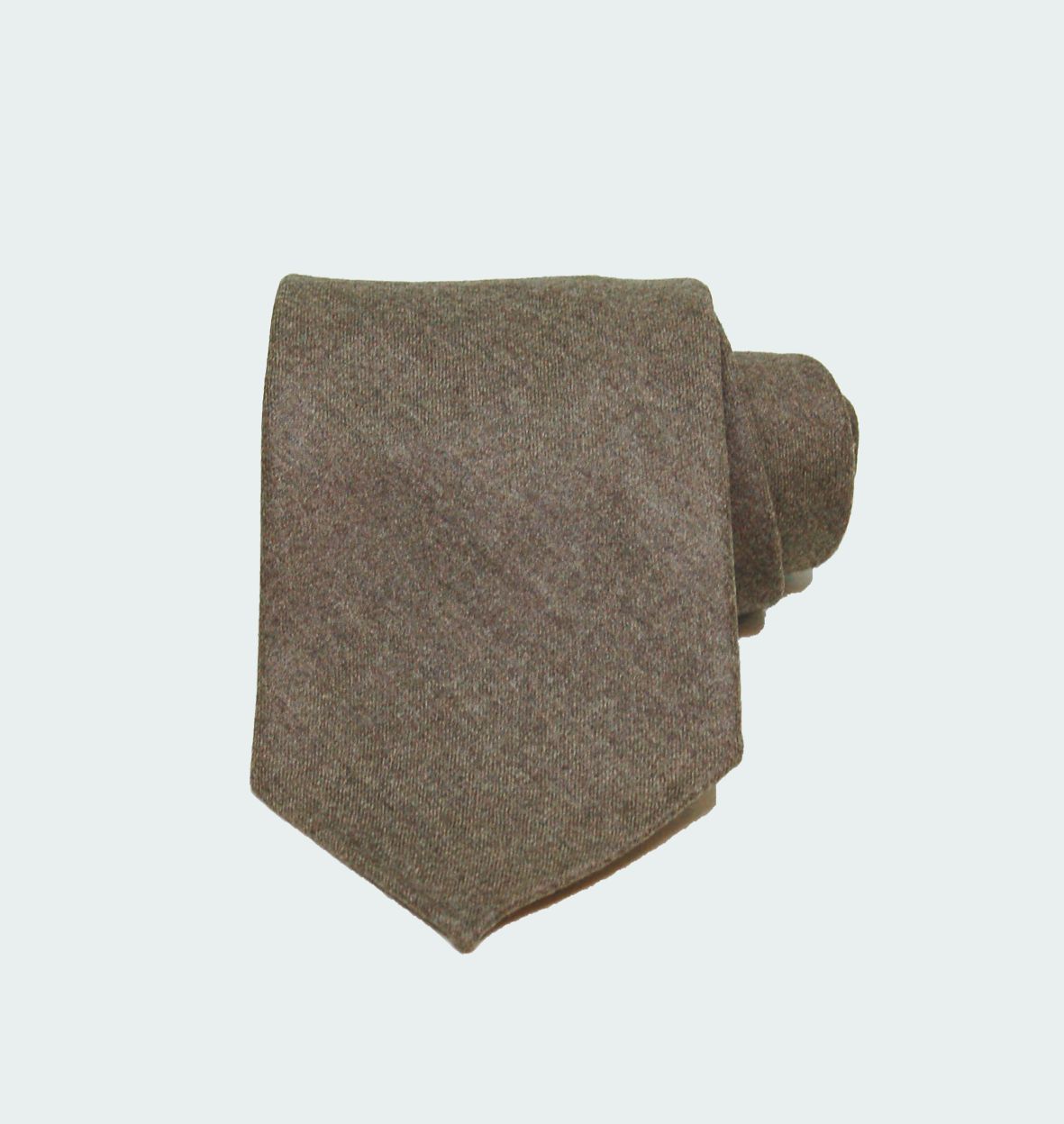 Cravate Flanelle Taupe