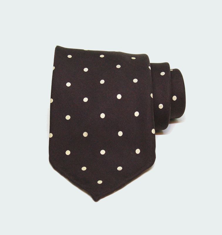 Cravate Pois Madder 40Oz
