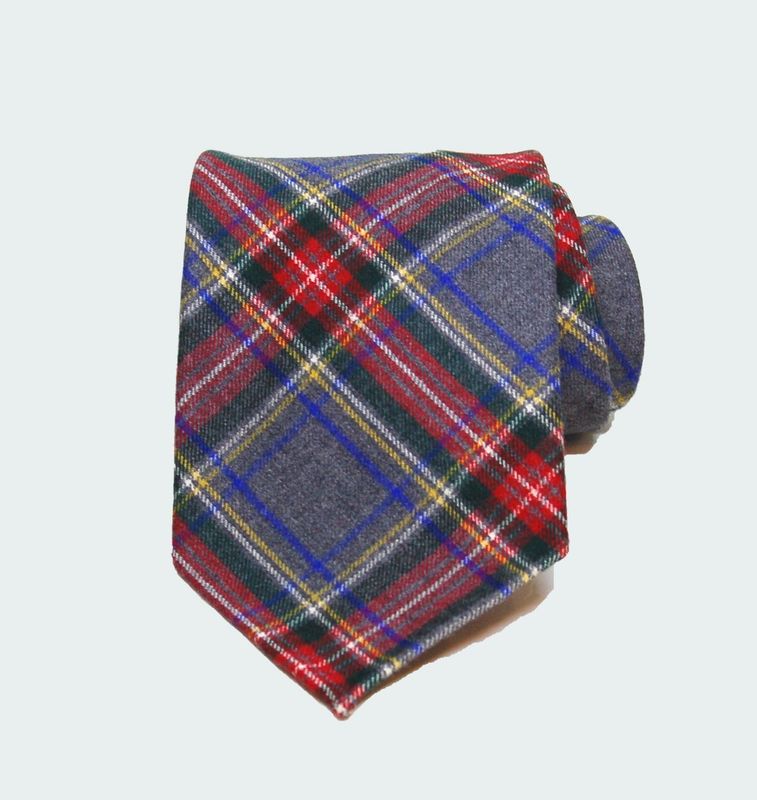 Cravate Laine Tartan