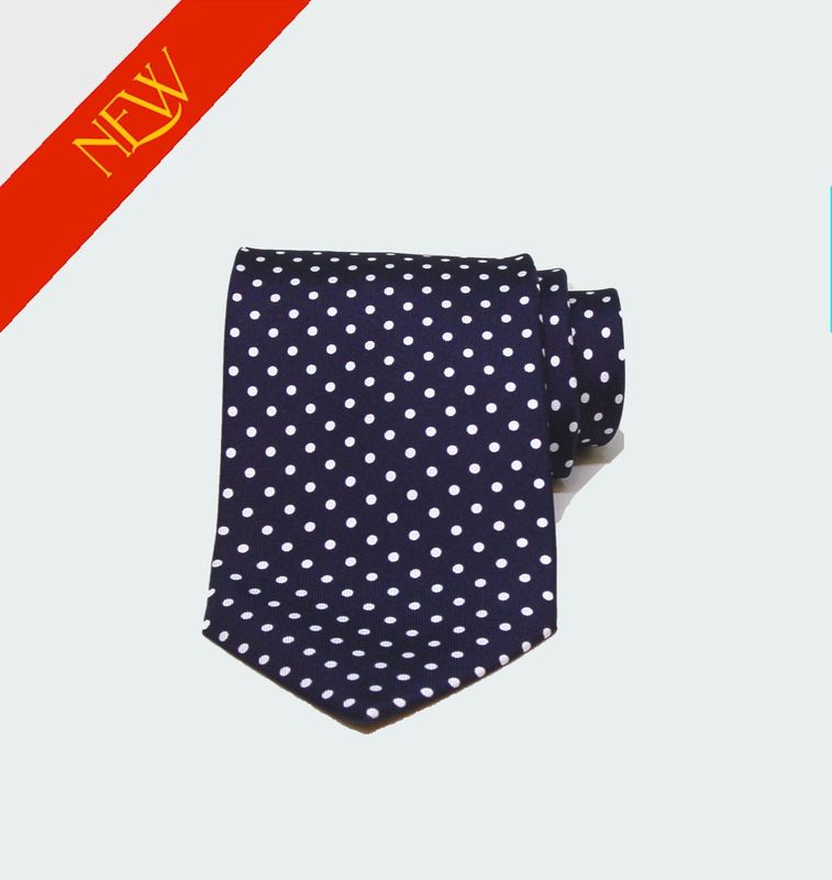 Cravate Pois Twill de Soie