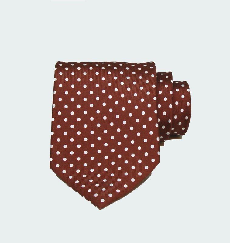 Cravate Pois Twill de Soie Cravate Pois Twill de Soie