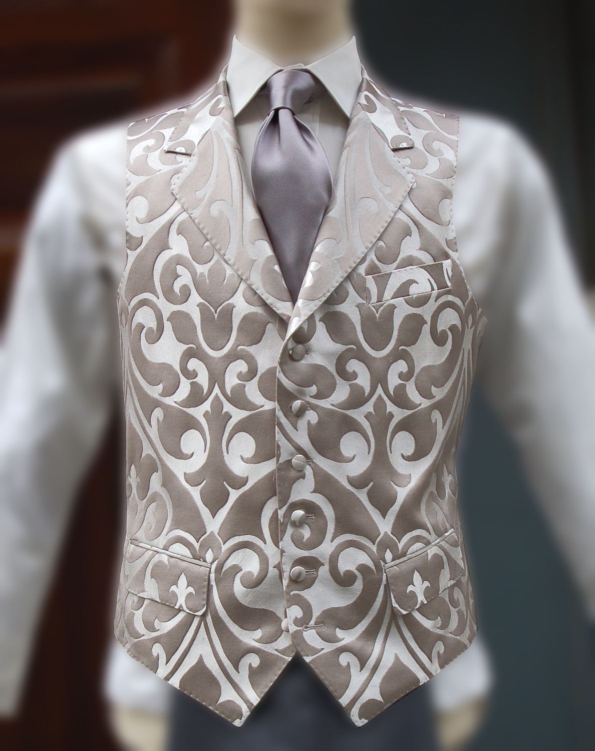 Gilet Gilet "Alfred" Damassé