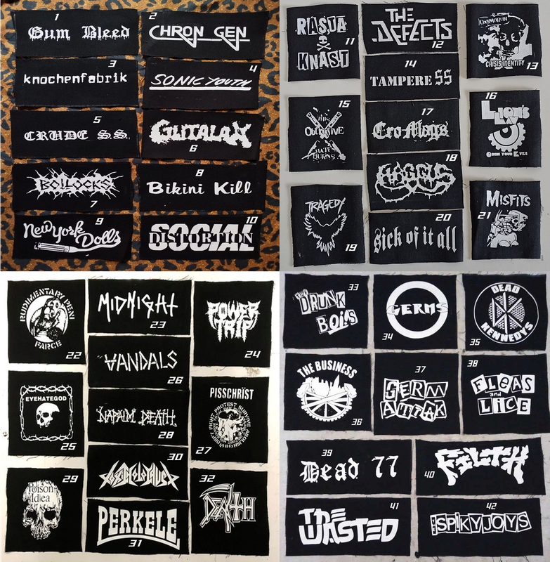 Patches And Backpatches #3 Poison Idea Blatoidea Midnight Ramones Sex Pistols Vice Squad Eyehategod The Vandals NOFX Anti-Flag Perkele Rancid Operation Ivy Inepsy Crass The Vibrators Dead Boys