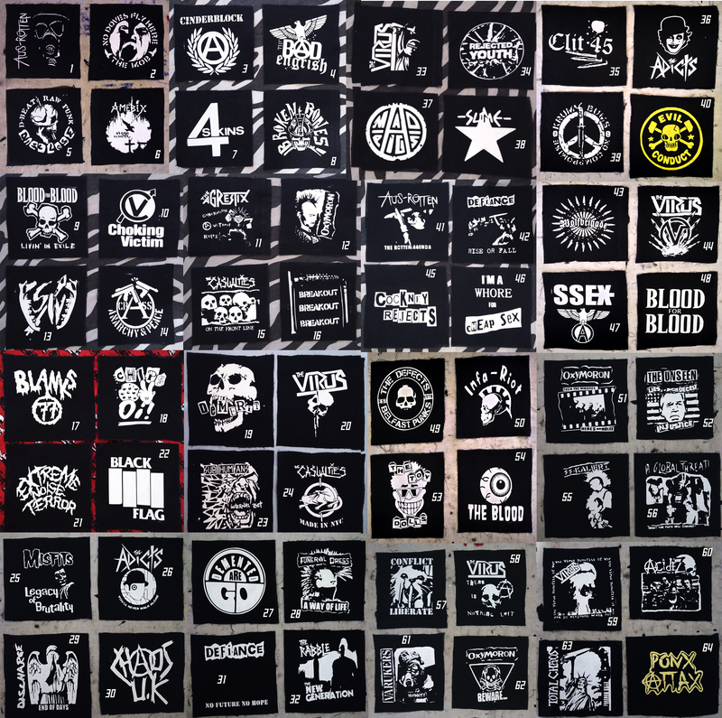 Patches And Backpatches #4 Lower Class Brats One Way System Avskum MDC Days N Daze Warvictims Bad Brains Gewapend Beton Cockney Rejects Anger Flares The Defectives Nabat The Riffs Hard Skin