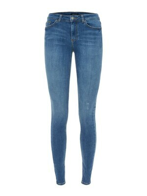 Skinny jeans - DELLY - medium blue - lengte 30