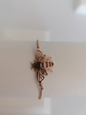 Armband - EMMY - rosé gouden bijtje