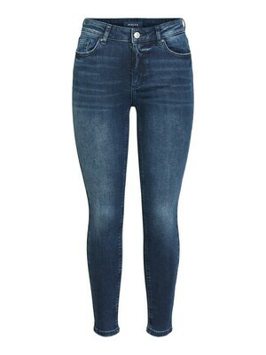 Broek - DELLY- jeans skinny donkerblauw - cropped