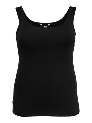+ Tanktop - TIME - zwart