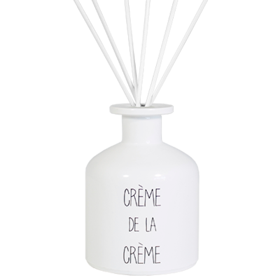 Geurstokjes large met tekst 'CRÈME DE LA CRÈME' Geurstokjes large met tekst 'CRÈME DE LA CRÈME'