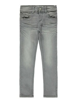 KIDS Broek jeans skinny - POLLY - light grey