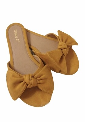 Slippers - PIP - mosterdgeel