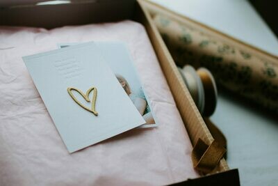 Strijkapplicatie - BIG HEART - goud
