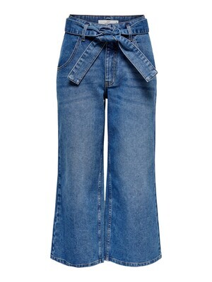 Wijde jeans met riem - TRACY - medium blue 34''