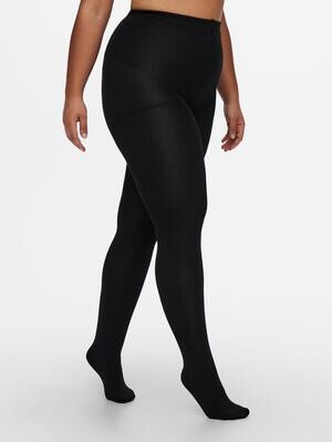 + Panty 90DEN fleece - KENJA - zwart