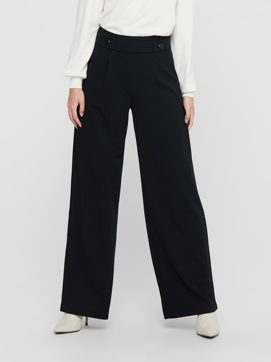 Wijde lange broek – GEGGO – zwart //Dé broek :-) – lou. – dé webshop voor  betaalbare dameskleding en accessoires