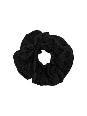 KIDS scrunchie - MILLE - zwart/lurex