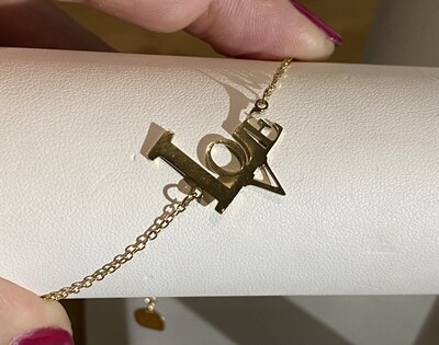 Armband - LOVE - goud