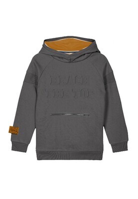 KIDS Trui hoodie - TUBAH - donkergrijs/reach the top