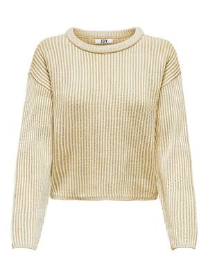Trui knitwear - LORA - lichtgeel/wit Trui knitwear - LORA - lichtgeel/wit