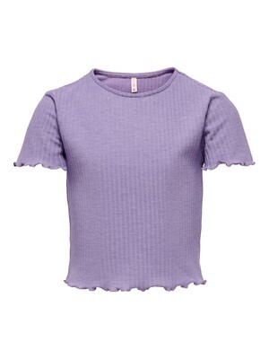 KIDS Cropped top - NELLA - paars KIDS Cropped top - NELLA - paars