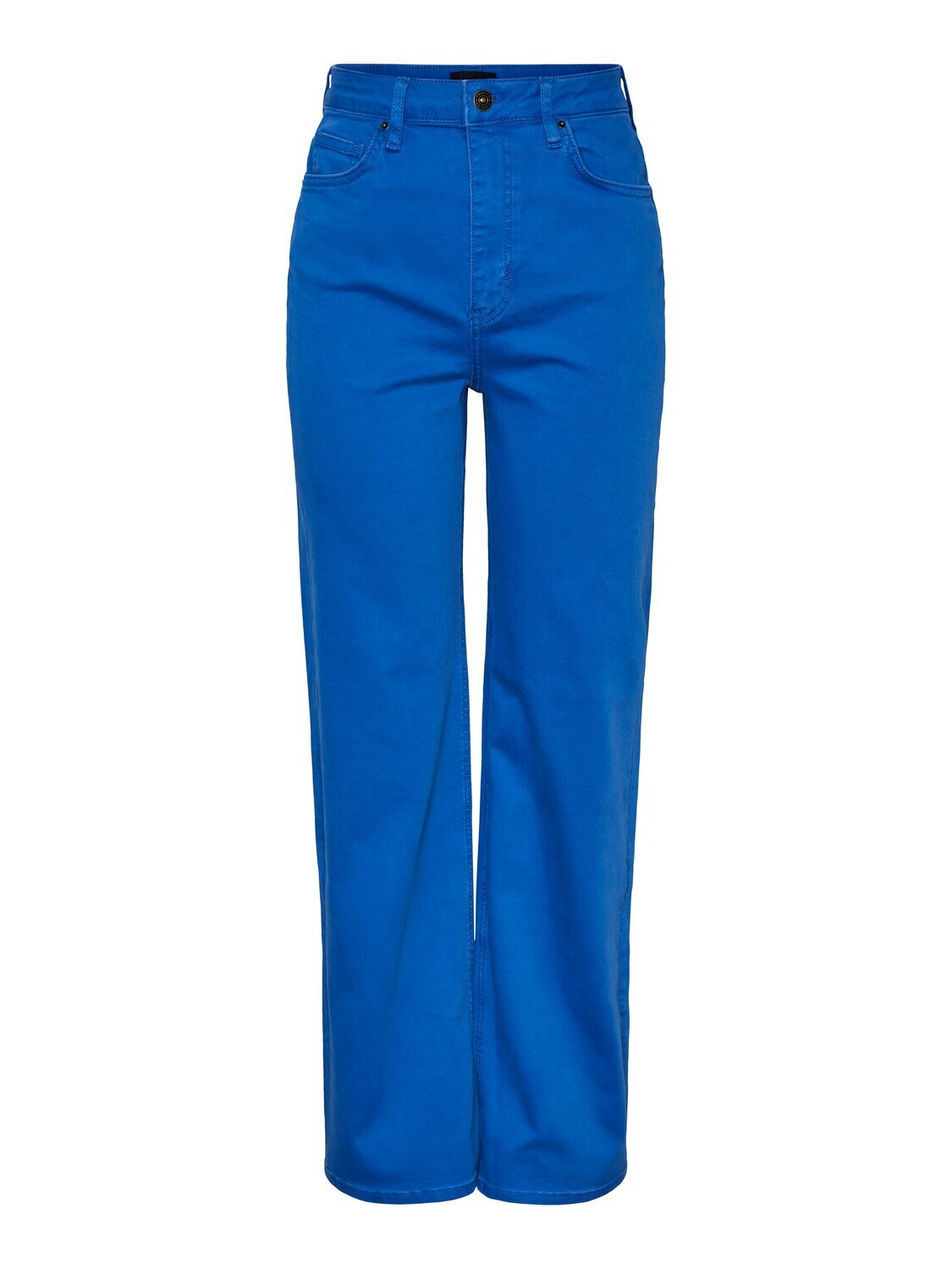 Broek jeans wijd - HOLLY - felblauw lengte ''32