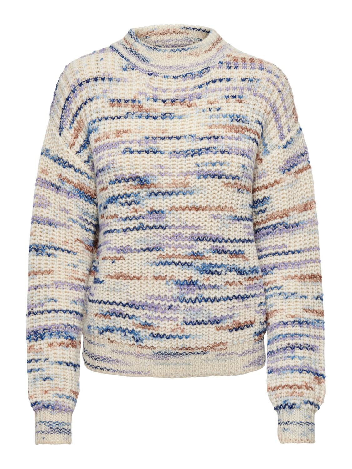 Trui knitwear - JANNIE - tapioca/cahmere blue