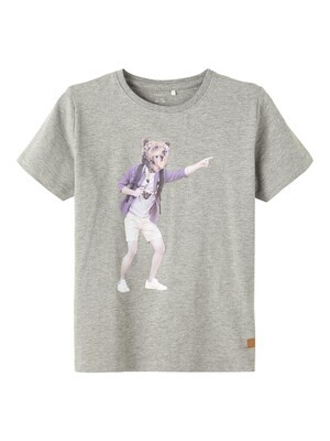 KIDS t-shirt - OSLIN - grey melange