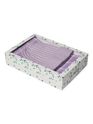 Winterset sjaal/muts - ALISMA - purple rose
