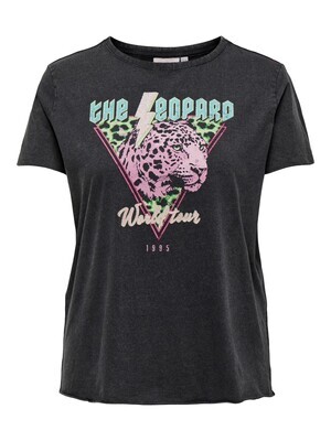 + T-shirt - MIKO - black leopard