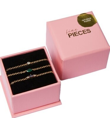 Armbandjes in set van 3 - BIRTHE - gold plated
