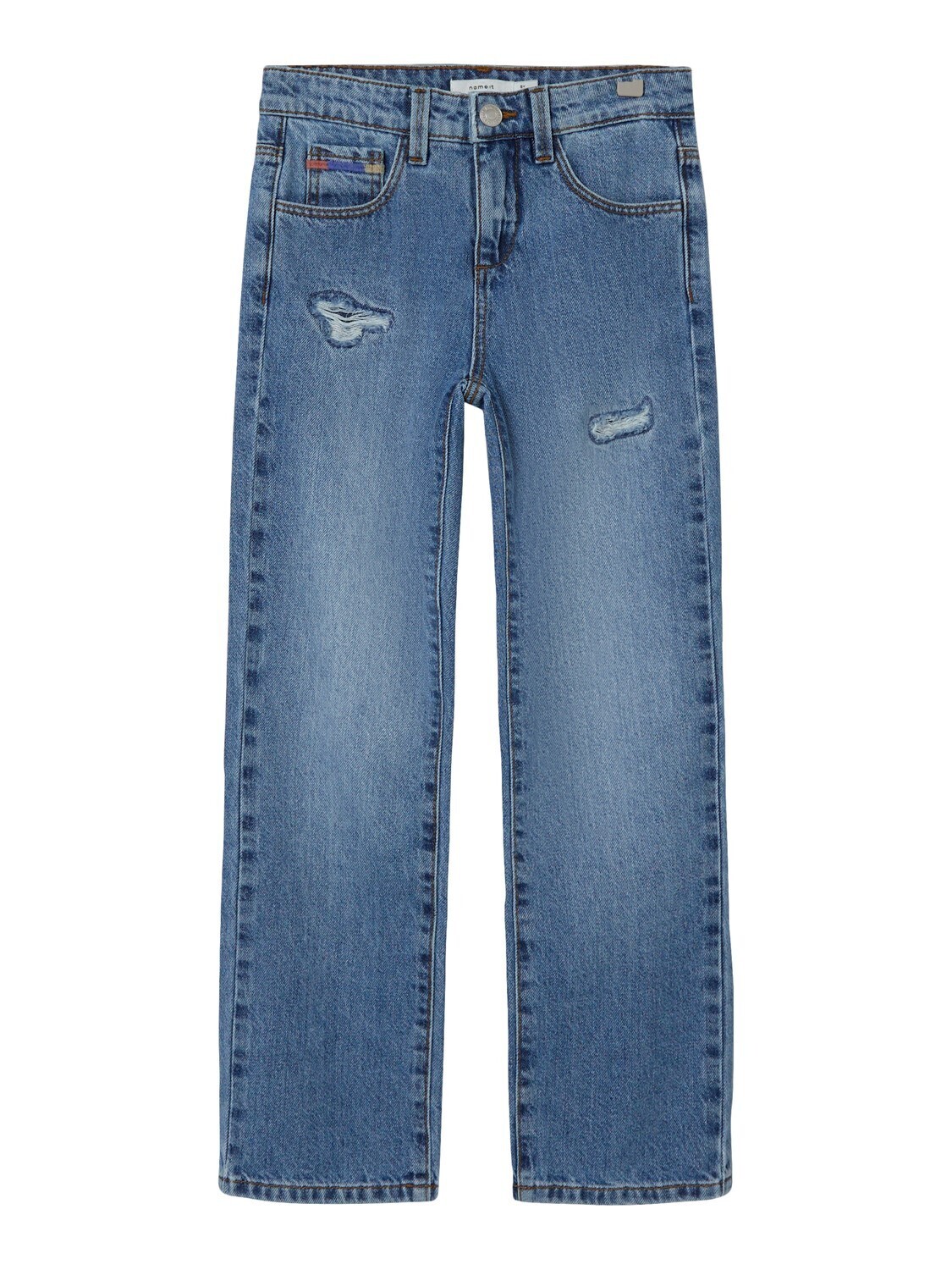 KIDS jeans straight - ROSE - medium blue denim