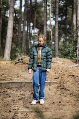 KIDS jas puffer - MELLOW - deep forest